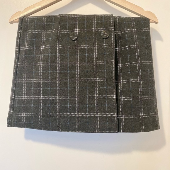 Fall Winter Thick Plaid Skort - Picture 4 of 4
